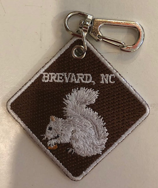 Key Chain/Clip - "Kayak" symbol on one side......our White Squirrel on the other side