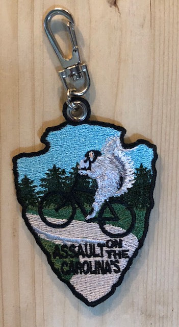Key Chain/Clip - Assault on the Carolinas - With Our Little Squirrel Riding a Mountain Bike