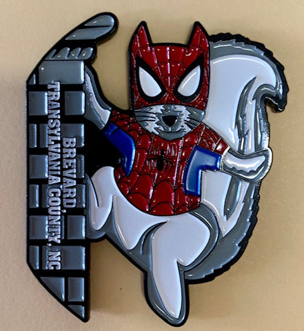Magnet - White Squirrel Spiderman Metal Magnet