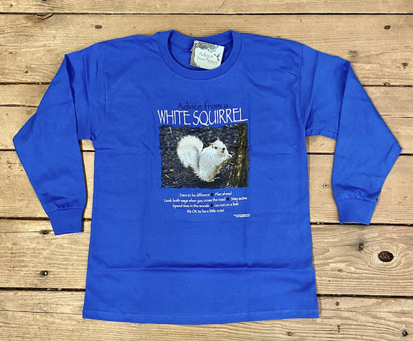 T-Shirt - For Youth - "Advice from a White Squirrel" Crew Neck Long Sleeve
