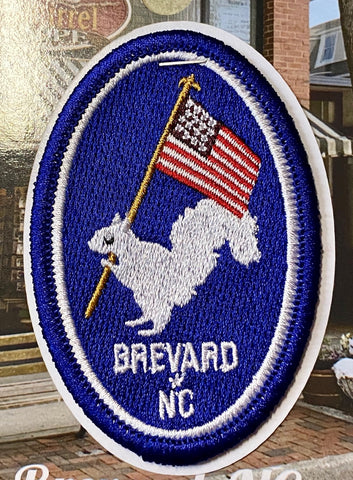 Patch - Embroidered - Patriotic White Squirrel