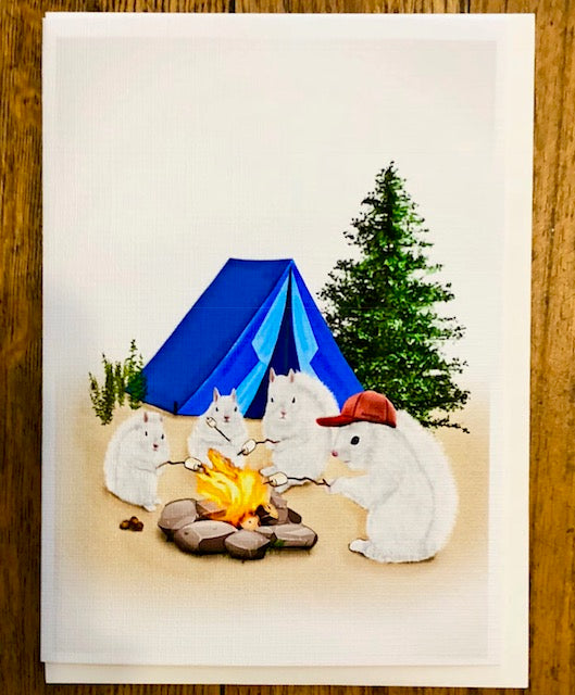 Notecards - White Squirrels in a Variety of Sports Activities by Christine Pentecost