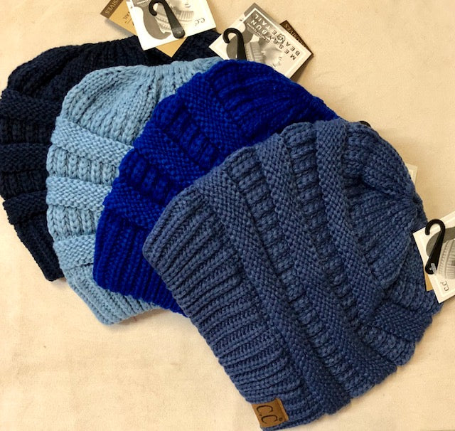 Beanie by "CC" - Ponytail/Messy Bun