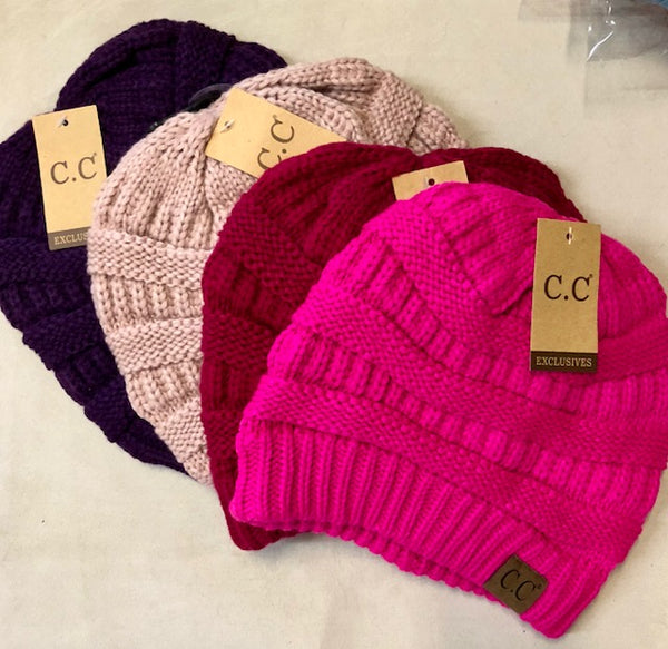 Clothing Accessories - Ever-Popular Basic Cable Knit Beanie by "CC"