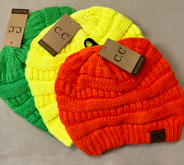Clothing Accessories - Ever-Popular Basic Cable Knit Beanie by "CC"