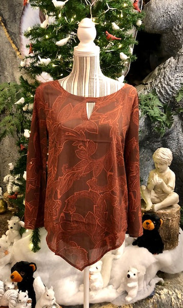 Clothing - Gypsy Fleur-Di-Lis Print Top