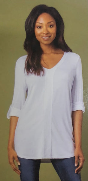 Clothing - Ultra-Soft Long-Sleeved V-Neck Tunic/Top