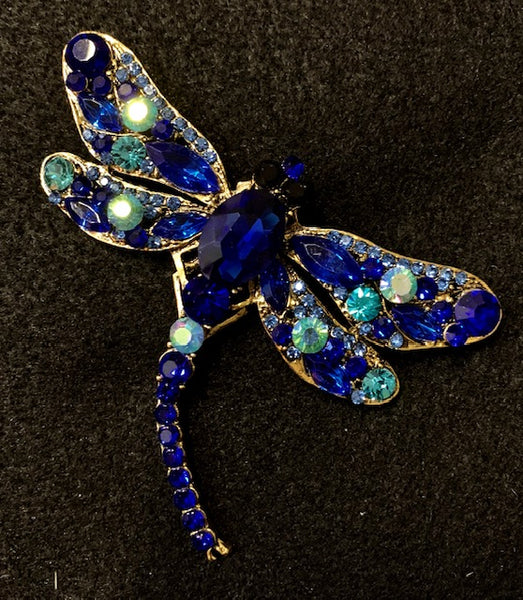 Jewelry - Colorful Crystal Dragonfly Brooches