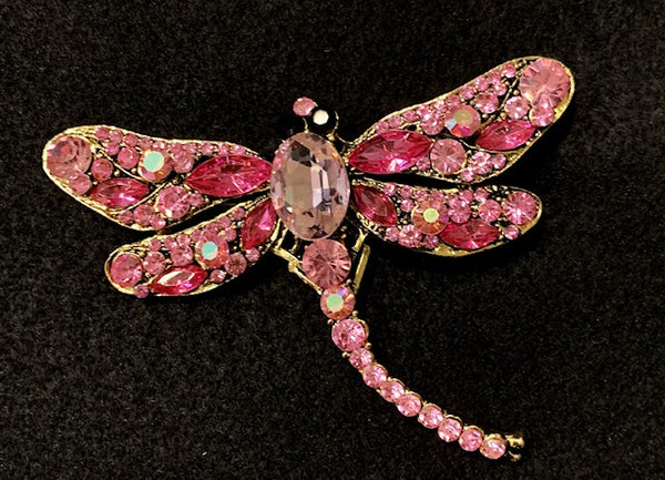 Jewelry - Colorful Crystal Dragonfly Brooches