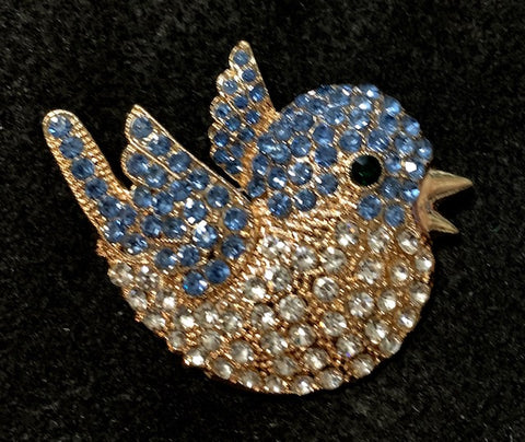 Jewelry - Crystal Bluebird Brooch