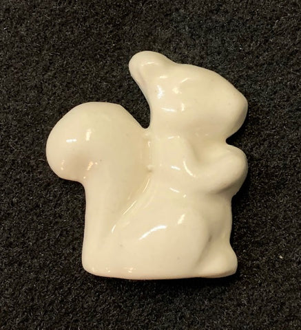 Magnet - Miniature Ceramic White Squirrel