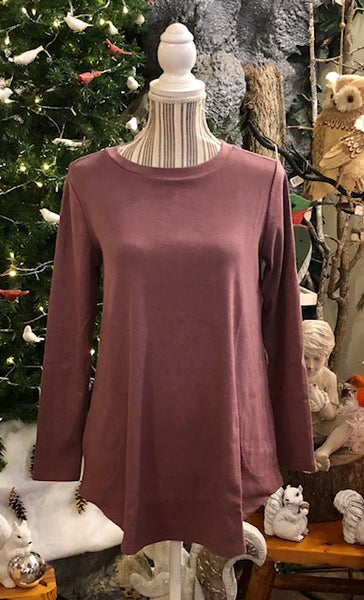 Clothing - Heathered Swing Tunic with Side Pockets