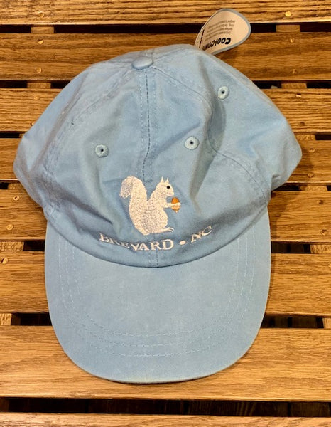 Baseball Cap/Hat - Embroidered Squirrel with Brevard, NC