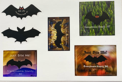 Decal Sheets - Waterproof Vinyl Decals with 6 on a Sheet - Bat Designs