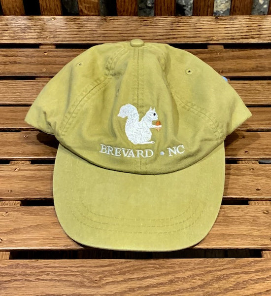 Baseball Cap/Hat - Embroidered Squirrel with Brevard, NC