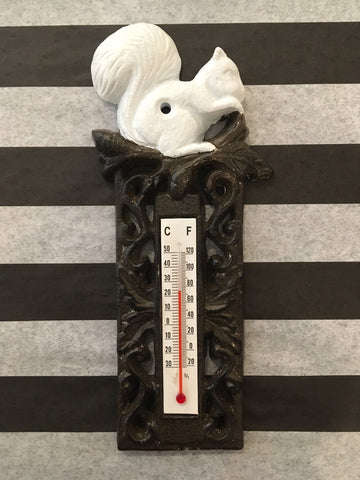 Cast Iron- Squirrel Thermometer #