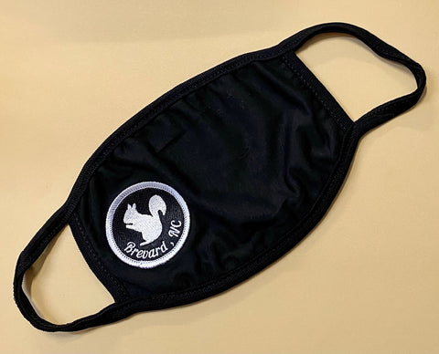 Face Mask - With White Squirrel Embroidered Design