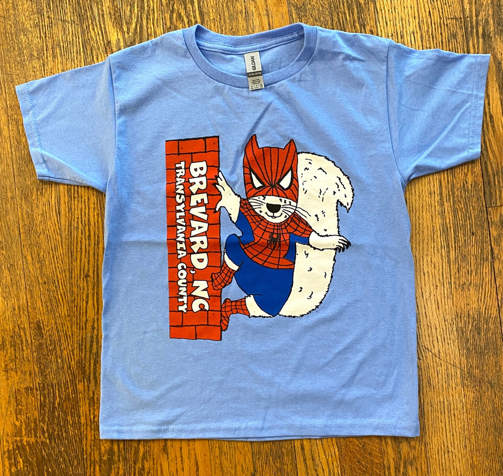 T-Shirt - For Youth - Spiderman White Squirrel - Short Sleeve Crew Neck