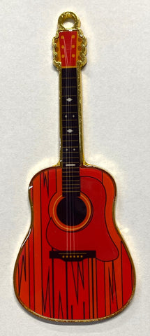 Ornament - Metal - Guitar with White Squirrel & Brevard, NC on the back