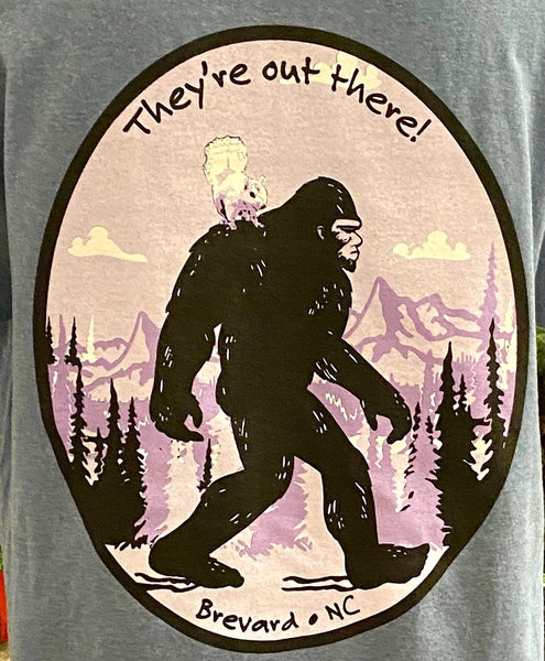 T-Shirt - For Adults - Sasquatch and the White Squirel.....short sleeve, crew neck
