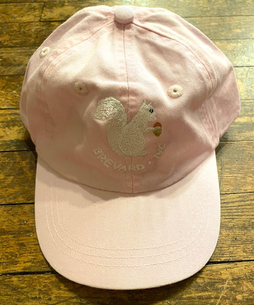 Baseball Cap/Hat - Youth - Embroidered White Squirrel with Brevard, NC