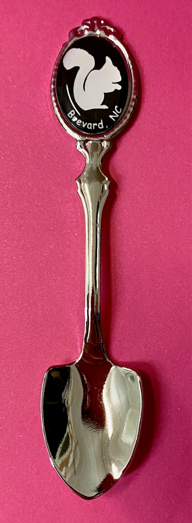 Spoon  - Collector Spoon (Shovel Shape) with White Squirrel Design/Brevard, NC