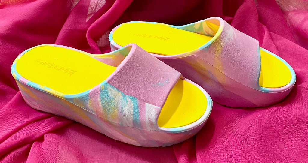Shoe - Sandals - Pastel Tie Dye with 2-1/4" Rise