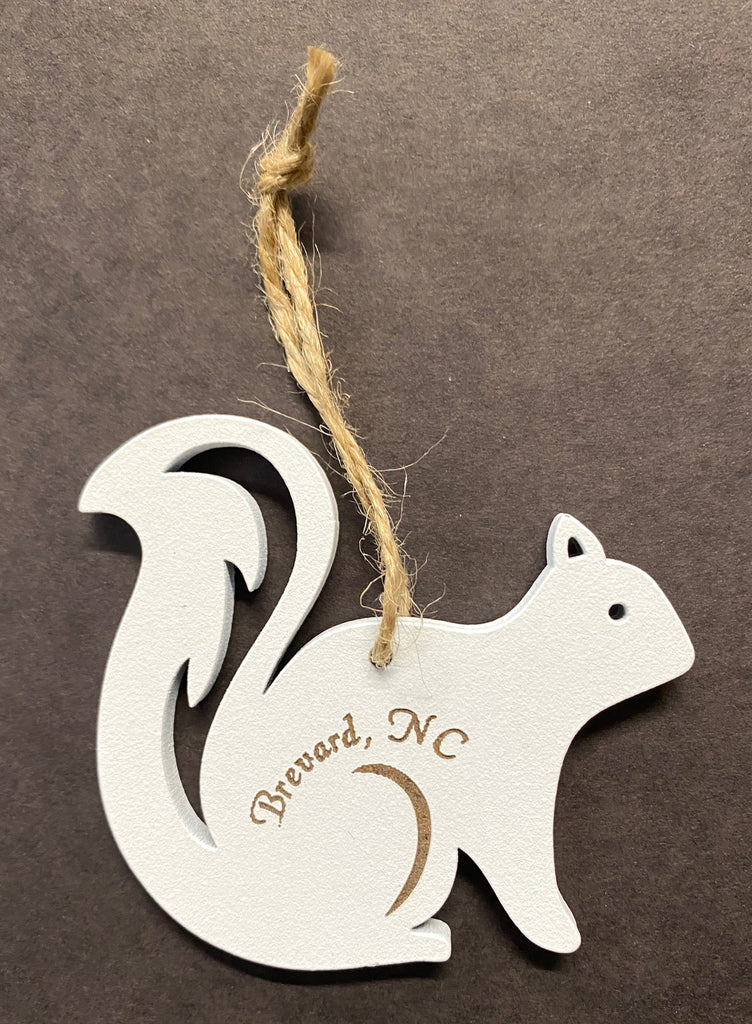 Ornament - Laser-Cut Circle of Squirrels and Hollow Tail - Large Size