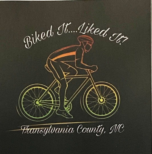 Decal/Sticker - Biked It...Liked It, Transylvania County, NC - Mini 3" Square