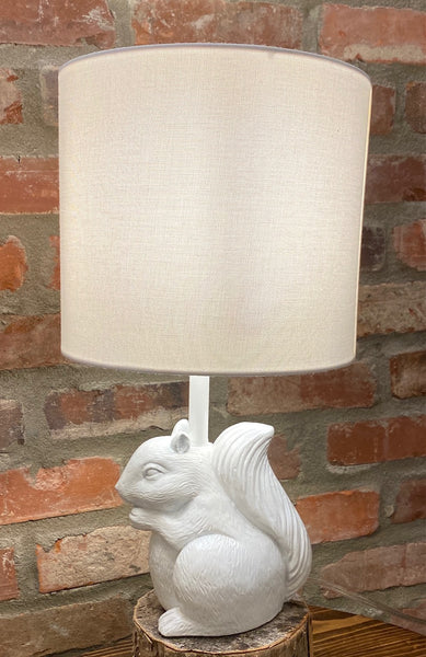 Home Decor - White Squirrel Table Lamp