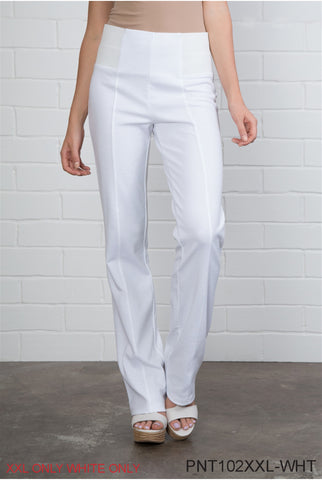 Clothing - Ponte Slack Pant in Black or White