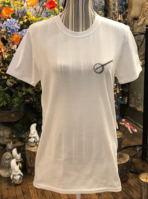 T Shirt Adult Squirrel Canyon Rangers front on white with banjo
