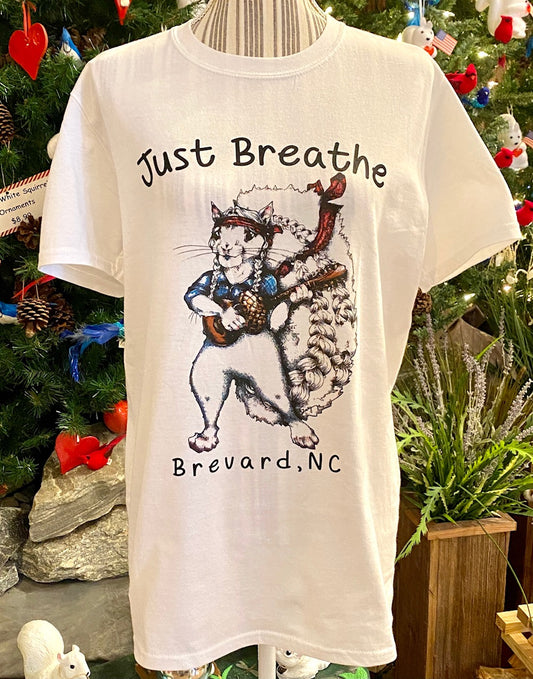 T_Shirt_Adult_Willie_Nelson_White_Squirrel_Playing_Guitar_Crew_Neck_with_Brevard_NC_Just_Breathe